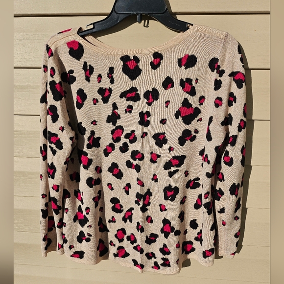 Chicos Leopard 3 piece sweater size 2 - Picture 1 of 15